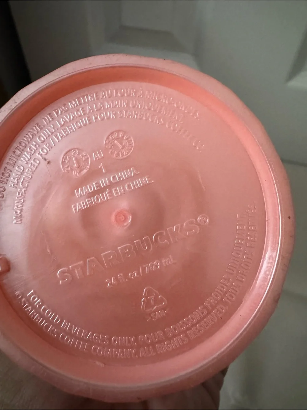 Starbucks Rare Pearl Pink Summer Tumbler with Straw